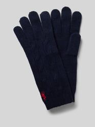 Handschuhe mit Logo-Stitching von Polo Ralph Lauren Blau - 25