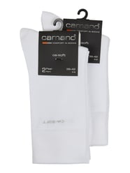 Socken im unifarbenen Design im 2x2er-Pack von camano - 38