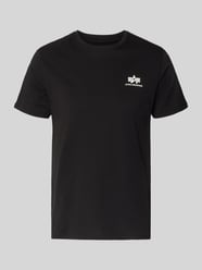 t-shirt z logo i okrągłym dekoltem od Alpha Industries - 18