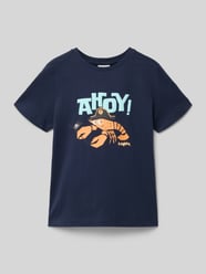 męski t-shirt o kroju regular fit z czystej bawełny od s.Oliver RED LABEL - 43