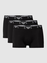 Boxershort met stretch in set van 3 van Emporio Armani Grijs / zwart - 39