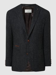 Slim Fit 2-Knopf-Sakko aus Schurwolle Modell 'Terry' von Carl Gross Grau - 42