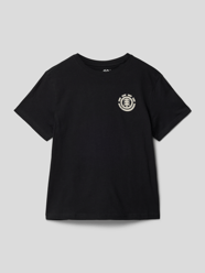T-shirt met motiefprint, model 'ICON ISLAND' van Element Zwart - 12