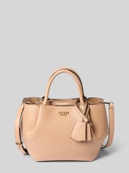 Handtas in leerlook model 'Amorette' van GUESS Beige - 46