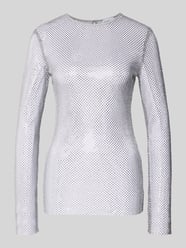 Shirt met lange mouwen met Ajourwerk Model 'LOPEROSO' van Marella - 9