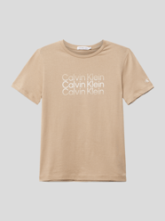 T-Shirt mit Label-Print von Calvin Klein Jeans Weiß - 26