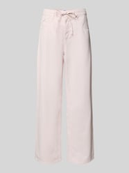 baggy jeans van lyocellmix met linnen-aandeel van CAMBIO Fuchsia - 11