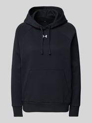 Hoodie mit Logo-Stitching Modell 'Rival' von Under Armour Schwarz - 28