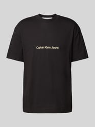T-Shirt mit Rundhalsausschnitt von Calvin Klein Jeans Schwarz - 3