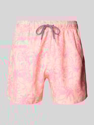 Badehose mit elastischem Bund Modell 'Peach' von BOARDIES Orange - 9