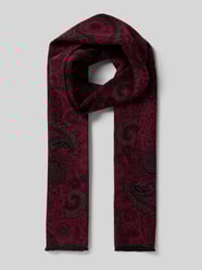 Sjaal met rafels van Christian Berg Men Bordeaux - 7