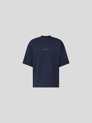 T-Shirt mit Label-Print von Marni Blau - 4