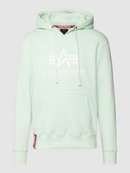 Hoodie mit Logo-Print von Alpha Industries Mint - 10