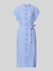 Hemdblusenkleid aus Leinen mit Bindegürtel Modell 'AMATISTA' von ECOALF - 21