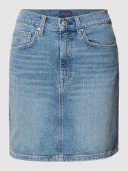 Jeansrok met labeldetails van Gant Blauw / turquoise - 16