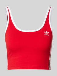 Crop Top mit Label-Stitching von adidas Originals Rot - 27