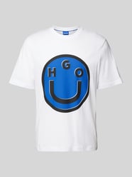 T-Shirt mit Motiv-Print Modell 'Nimper' von Hugo Blue Weiß - 9