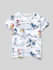 T-Shirt mit Allover-Print Modell 'HALUS' von Name It Weiß - 44