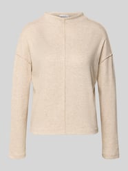 Sweatshirt met opstaande kraag, model 'Sinzi' van OPUS Beige - 46