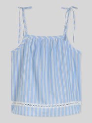 Top bluzkowy o kroju loose fit z czystej bawełny od Tom Tailor Denim - 34