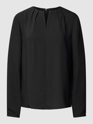 Bluse mit V-Ausschnitt Modell 'METAL BAR' von Calvin Klein Womenswear Schwarz - 2