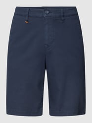 Chino-Shorts mit Stretch-Anteil Modell 'Schino-Taber-Shorts' von BOSS Orange Blau - 44