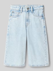 Szorty bermudy o kroju straight fit z naszywką z logo od Garcia - 48