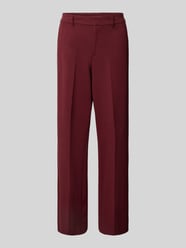 Wide leg stoffen broek met viscose van s.Oliver RED LABEL Bordeaux - 22