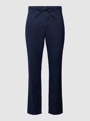 Relaxed Fit Leinenhose mit Tunnelzug am Bund von Gant Blau - 38