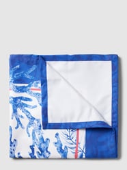 Handtuch mit Label-Print Modell 'Telo Mare' von Zeybra Blau - 46