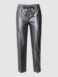 Stoffen broek met glanseffect, model 'Colette' van Cambio Groen - 40