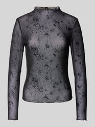 Regular Fit Langarmshirt mit Stehkragen Modell 'ERICA' von Only Schwarz - 38