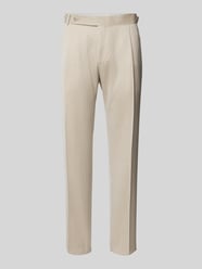 Slim fit pantalon met persplooien, model 'Tarson' van Carl Gross Beige - 35