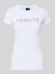 Slim Fit T-Shirt mit Label-Print von Armani Exchange - 1
