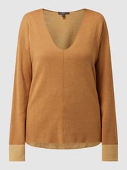Pullover met V-hals  van Esprit Collection Bruin - 22