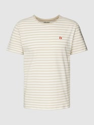 T-Shirt mit Streifenmuster von Blend Beige - 18