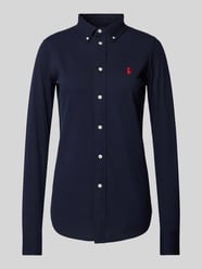 Overhemdblouse met labelstitching van Polo Ralph Lauren - 9