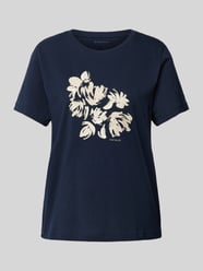 T-Shirt mit floralem Print von Tom Tailor Blau - 19