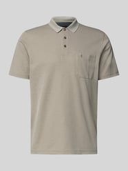 Regular Fit Poloshirt mit Knopfleiste und Brusttasche von RAGMAN Beige - 32
