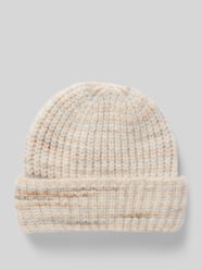 Strickmütze mit breitem Umschlag Modell 'IALIN' von ICHI Beige - 4