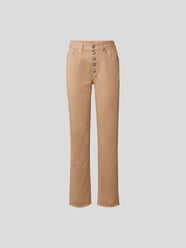 Jeans mit Knopfleiste von MM6 Maison Margiela Beige - 13