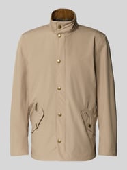 regular fit hemdjack met staande kraag van Barbour Beige - 17