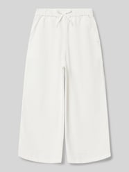 Loose Fit Hose mit Allover-Muster Modell 'michaela' von Mango Weiß - 4