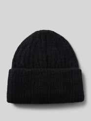 Beanie mit Strukturmuster und Alpaka-Anteil Modell 'EAST' von American Vintage Schwarz - 26