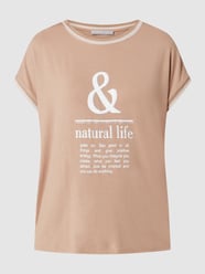 T-shirt z napisem  od BETTY & CO GREY Brązowy - 25