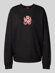 Sweatshirt mit Label-Print von HUGO Schwarz - 46