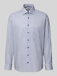 Comfort fit zakelijk overhemd van katoen met kentkraag van ETERNA - 11