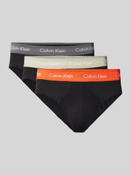 Slip mit elastischem Label-Bund im 3er-Pack von Calvin Klein Underwear Schwarz - 41