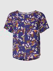 PLUS SIZE blouseshirt met all-over motief, model 'NOVA' van ONLY CARMAKOMA Paars - 30