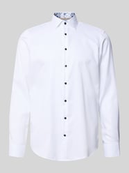 Regular Fit Businesshemd aus Baumwolle mit Kentkragen von Jake*s - 1